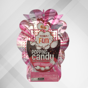 Bala Explosiva Popping Candy Sabor Morango 30g Towa