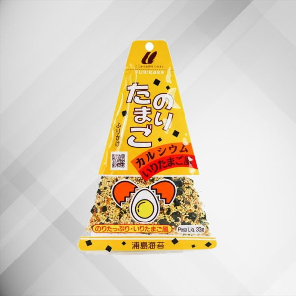 Tempero para Arroz Sabor Alga Marinha e Ovo Furikake Tamago 33g Urashima