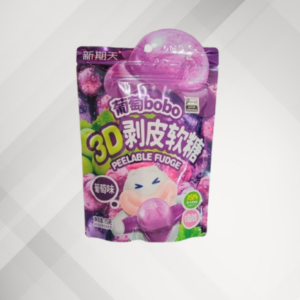 Bala de Goma 3D Sabor Uva Roxa 75g